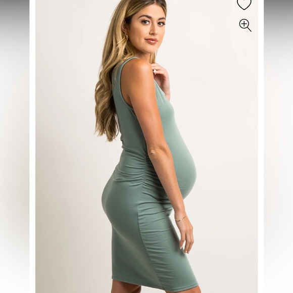 *SOLD LOCALLY* PinkBlush bodycon maternity dress size small - Picture 7 of 8